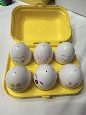 Hide Squeak Eggs In Carton Toddler Learning shapes toy Vintage 1993 Tomy-Z2