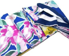 Pottery Barn Teen Water Color Floral Bloom Reversible Full Queen Duvet Cover New