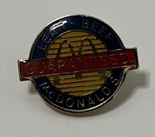 MCDONALD'S PIN Lean Beef Guarantee Lapel Hat Group II Inc. Collector's