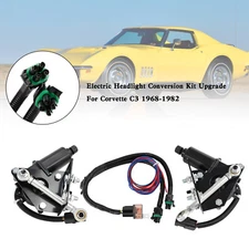 Electric Headlight Conversion Kit Upgrade For Corvette C3 1968-1982 CA CA