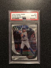 BO BICHETTE 2020 Panini Prizm WHITE WAVE PRIZM ROOKIE RC CARD#71 PSA 10 GEM MINT