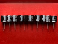 10x UHE-1E222MHT6 NICHICON CAP ALUM 2200UF 25V 20% 18x20 RADIAL LOW PROFILE