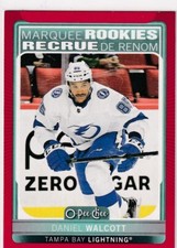 2021-22 O-PEE-CHEE DANIEL WALCOTT MARQUEE ROOKIES RED PARALLEL