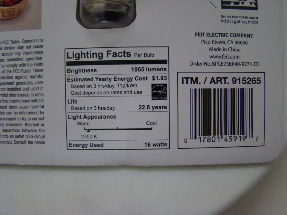 Conserv Energy LED BR40 75Watt Dimmable Flood Light Bulb (NEW) 22 Years - Image 3 of 4