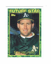 Eric Helfand A's #363 Topps 1994 Future Star Rookie Baseball Card