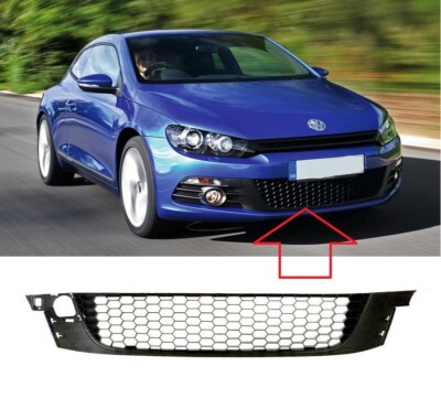 VW Scirocco 2008-2014 Front Bumper Grille Centre Section Black Standard Models