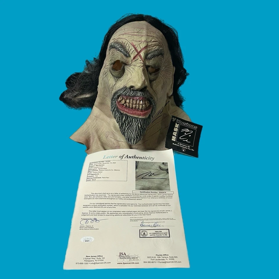 Corpse Maker Mask Rob Zombie Undertaker Ghoul Rubies Mask Signed /Certificated - Image 2 of 4