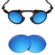hdhut Anti-Scratch Polarized Replacement Lens for-Oakley Madman Ice Blue