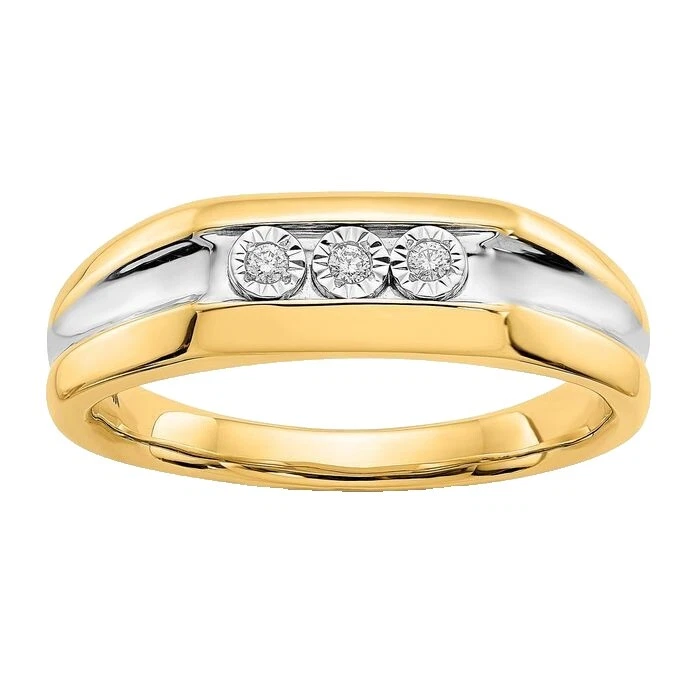 Diamond Beauty Yellow Gold Rings for Men