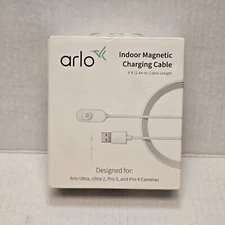 Arlo Indoor 3 ft Magnetic Charging Cable Ultra, Ultra 2, Pro 3, Pro 4 Cameras