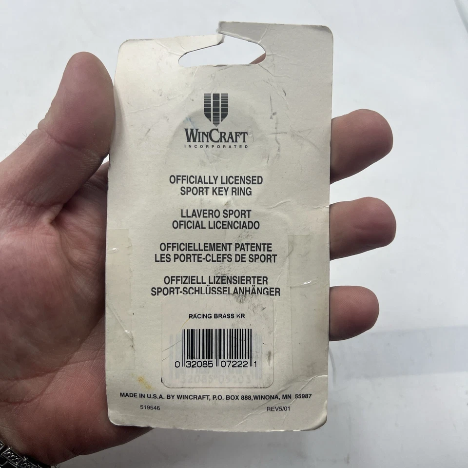 VTG WINCRAFT SPORTS NASCAR RACING DALE EARNHARDT BRASS KEYCHAIN - MADE IN USA - Image 4 of 4