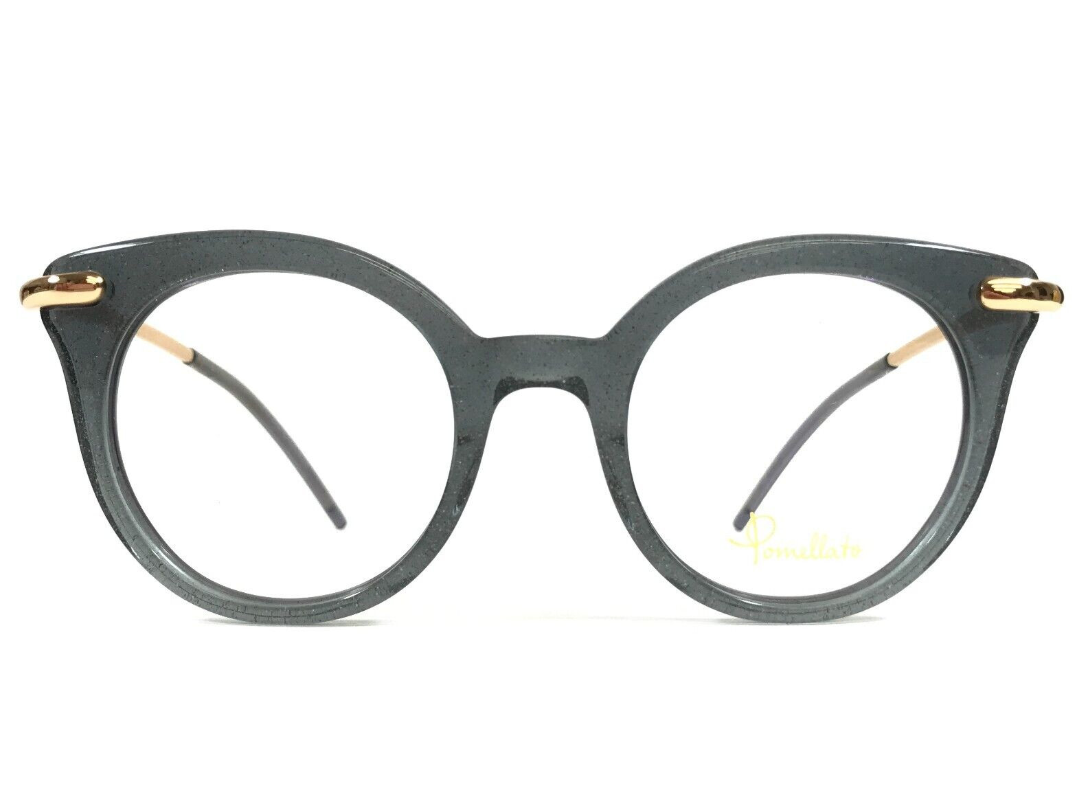 Оправа для очков Pomellato PM0041O 004 Блестящая прозрачная Серо-золотая 46-21-140