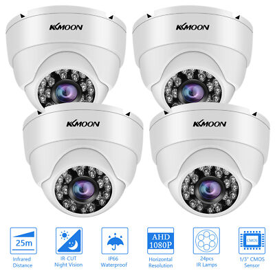4PCS KKmoon 1080P 2MP CCTV Dome Camera Outdoor Weatherproof Security Camera V0U2