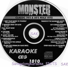 MALE 70's 80's CLASSICS MONSTER HITS VOL-1010 KARAOKE CD G Wanted Dead Or Alive
