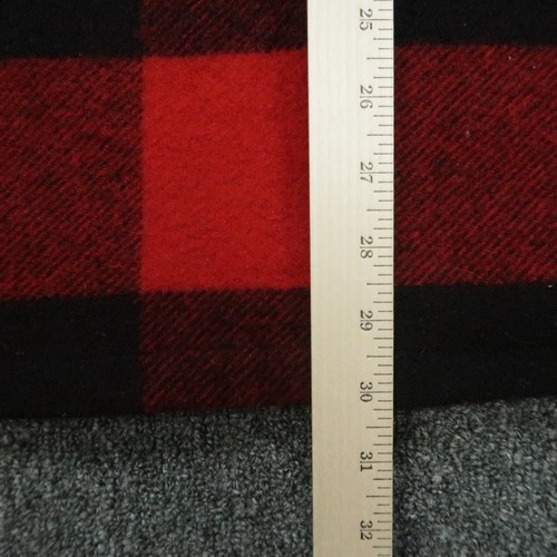VINTAGE Woolrich Jacket Mens Large Tall Red Black Buffalo Plaid Wool Full Zip - Picture 7 of 10