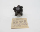 Pig Three Legged Chilean Good Luck Pig Dark Brown