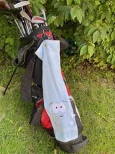 TOWELIE HAND CRAFTED GOLF TOWEL MACHINE EMBROIDERED