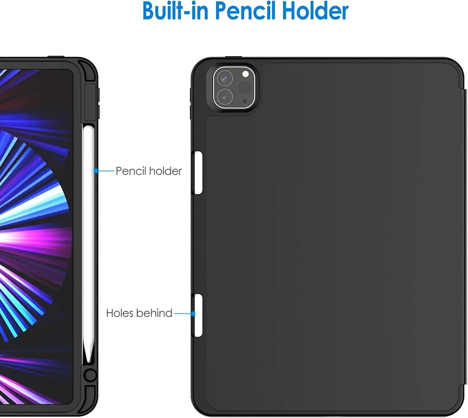 Funda inteligente de cuero tipo folio para iPad Pro 11 pulgadas 2022/2021/2020 (4ª/3ª/2ª generación) Foto 3 de 4