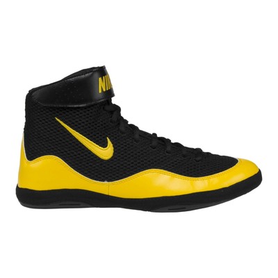 black and gold nike boxing shoes