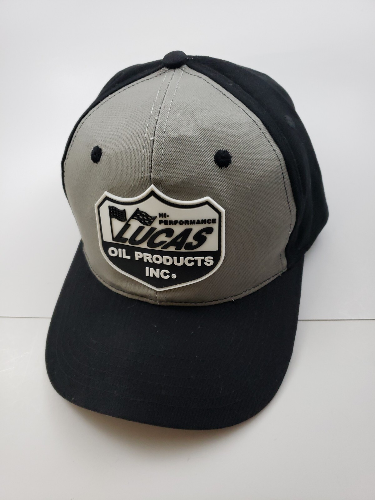 Lucas Oil Rubber Patch Hat snapback Script Logo P… - image 13