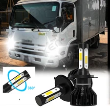 LED Headlight Light Bulbs Conversion Kit For Isuzu NP-R NQ-R NPR NQR 2008-2013