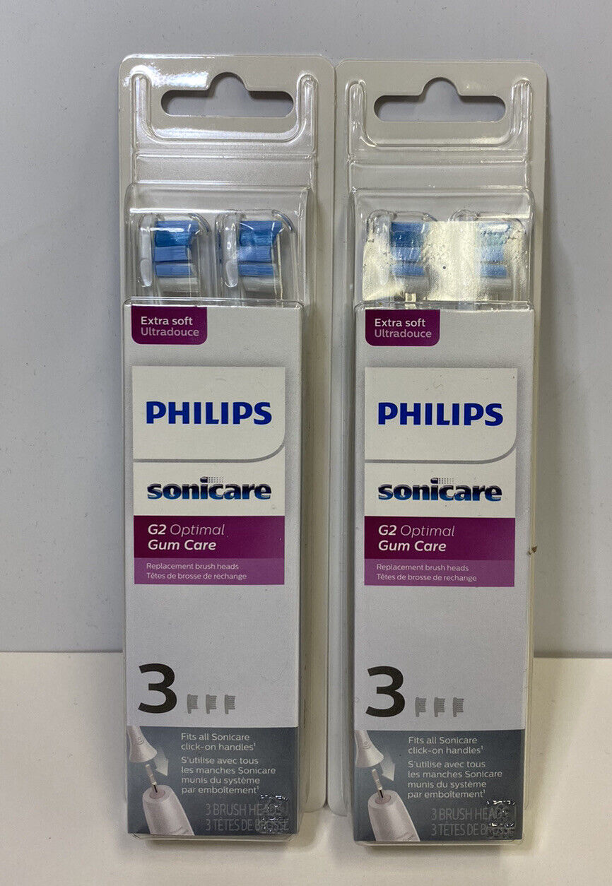 Philips Sonicare G2 Optimal Gum Care Brush Heads HX9033/65 - 3 Pack - New