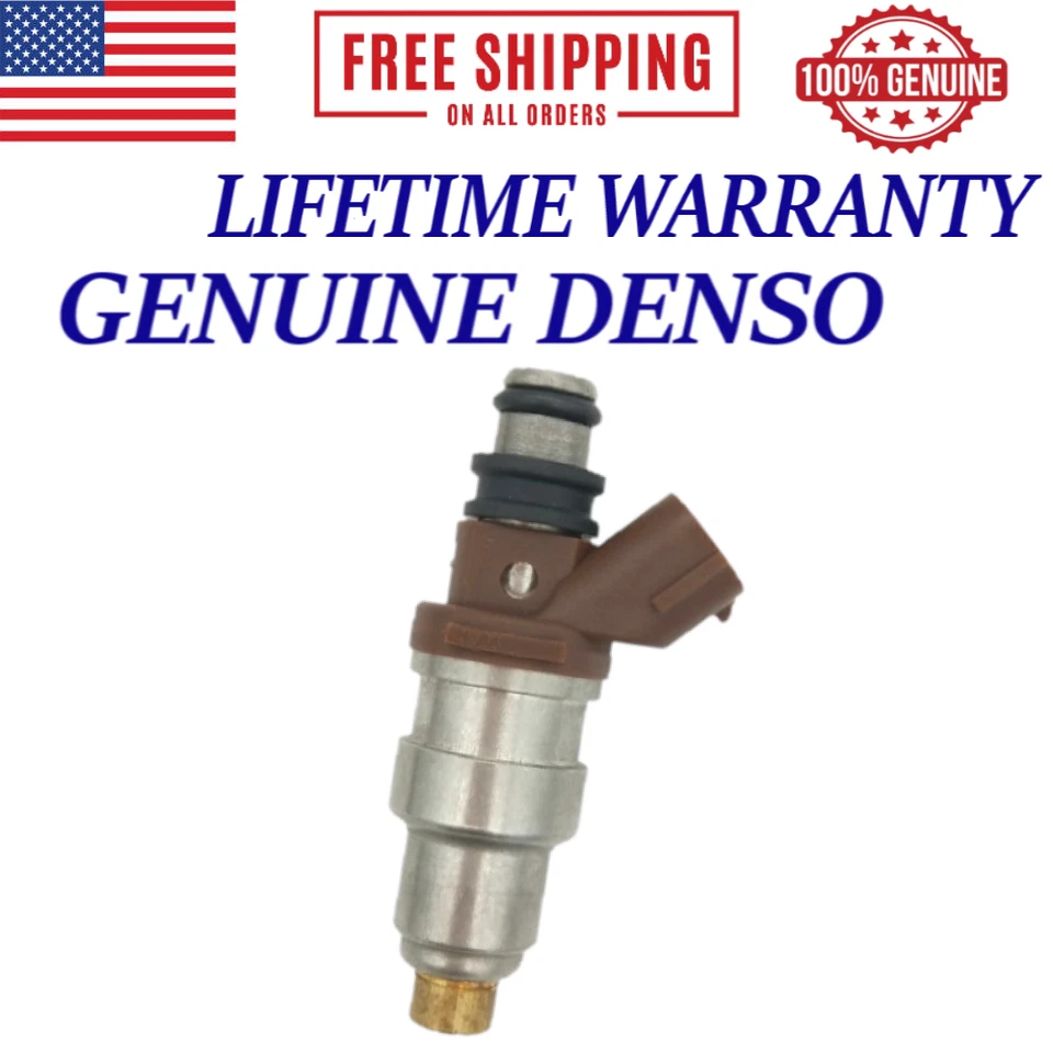 OEM DENSO x4 Fuel Injectors 1996, 1997, 1998 Toyota T100 2.7L I4 #23250-75050 - Image 2 of 4