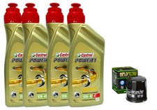 TAGLIANDO HONDA CBR 600 2000 CASTROL 10W40 FILTRO OLIO HIFLO