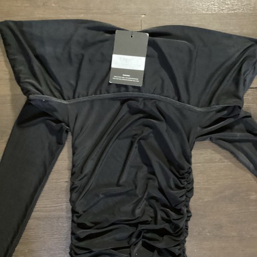 Black Pretty Little Thing Dress Size 2 - Picture 2 of 9