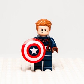 LEGO Minifigure Captain America - Detailed Suit (sh0264) Marvel 76047
