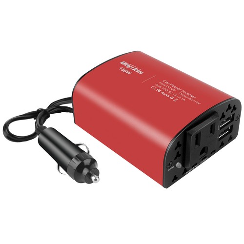 150W Auto Power Inverter DC 12V a Convertidor de salida de Adaptador de coche NUEVO |