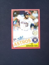 2020 Topps Red Parallel 01 /25 Rookie Auto 1985 35th 85A-AT Abraham Toro RC