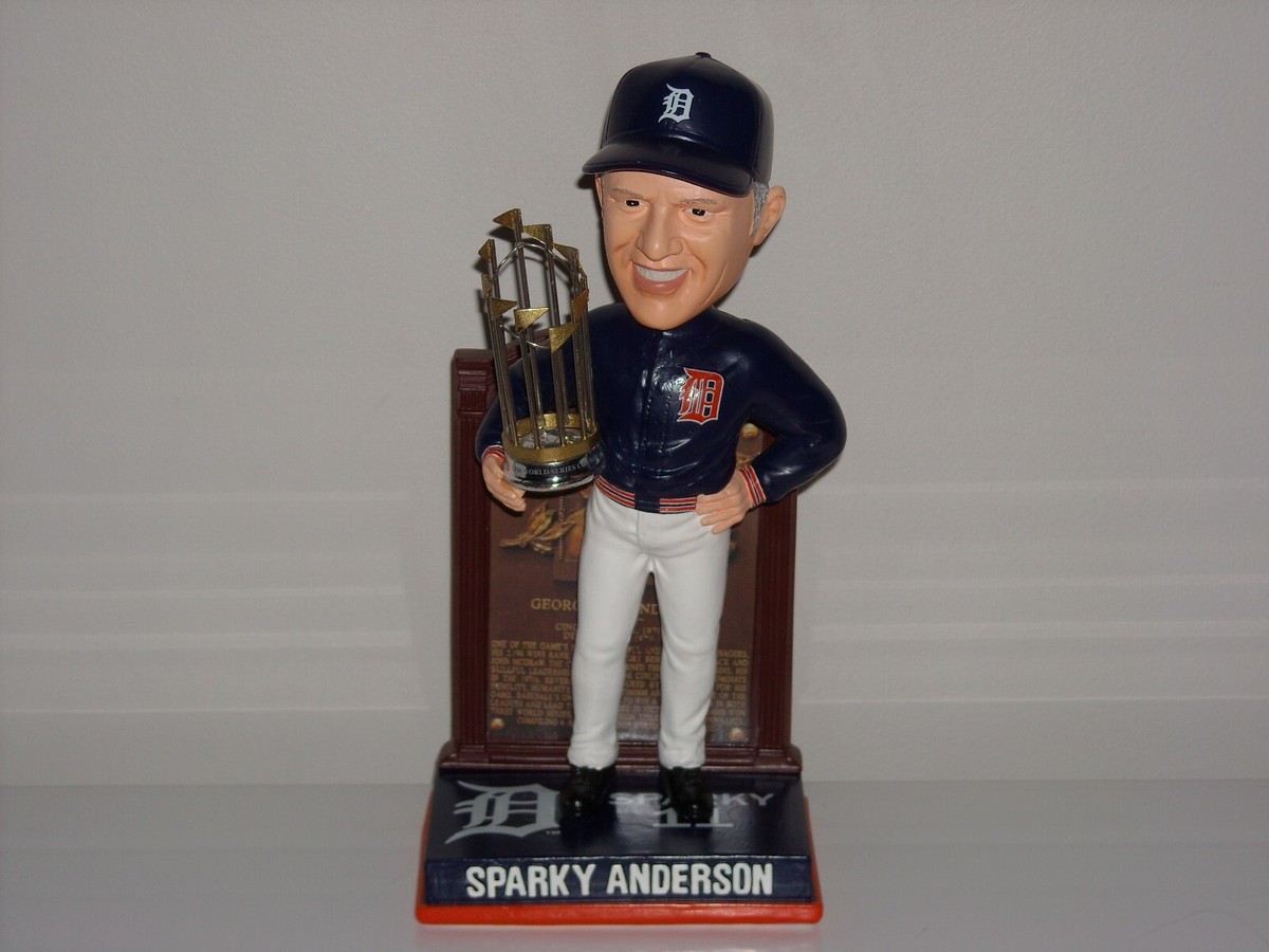 SPARKY ANDERSON Detroit Tigers Bobblehead MLB World Series Trophy