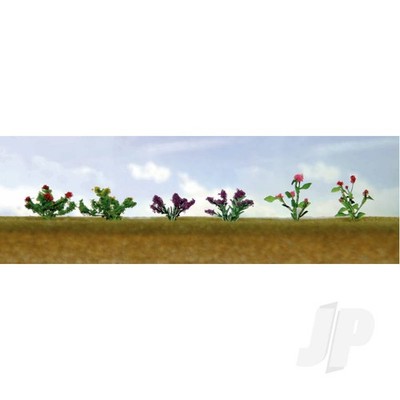 JTT 95557 verschiedene Blumenpflanzen 1, HO-Spur, (12er Pack) für malerisches Diorama Mo...