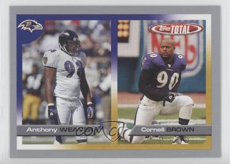 2005 Topps Total Silver Anthony Weaver Cornell Brown #102 Rookie RC 0r5