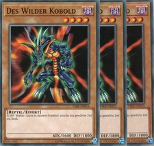 yugioh 3x Des Wilder Kobold YSKR-DE015 COMMON DEUTSCH