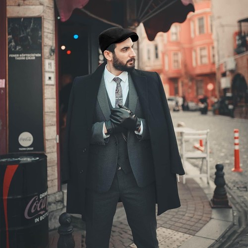UTTPLL Zeitungsjungenmützen für Herren Baumwolle Flatcap weich tailliert Einheitsgröße, schwarz - Bild 6 von 6