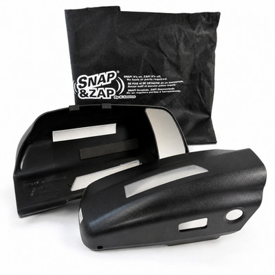 2015-2020 Ford F-150 Clip-On Towing Mirrors Pair K-Source 81850 Snap & Zap