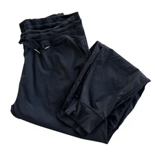 ZYIA ACTIVE Women's XXL Black Micro Stripe, Drawstring Trail Joggers Performance