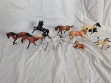 Lot of 10 small Breyer horses - plastic from late 1990's-early 2000's 4" tall