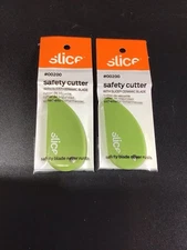 2 PACK Slice Ceramic Blade Cutter Micro Safety Cutting Keychain Box Opener Knife