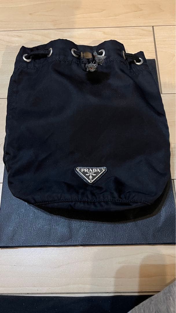 [Authentic] PRADA Drawstring Accessory Pouch Nylo… - image 3