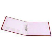 Image of Pack of 10 A4 25mm Paper Over Board Red 2 Ring Binder