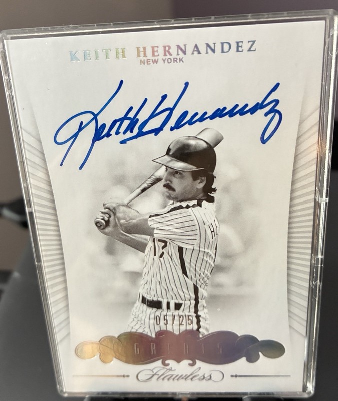 2018 Panini Keith Hernandez Auto autograph Flawless serial /25