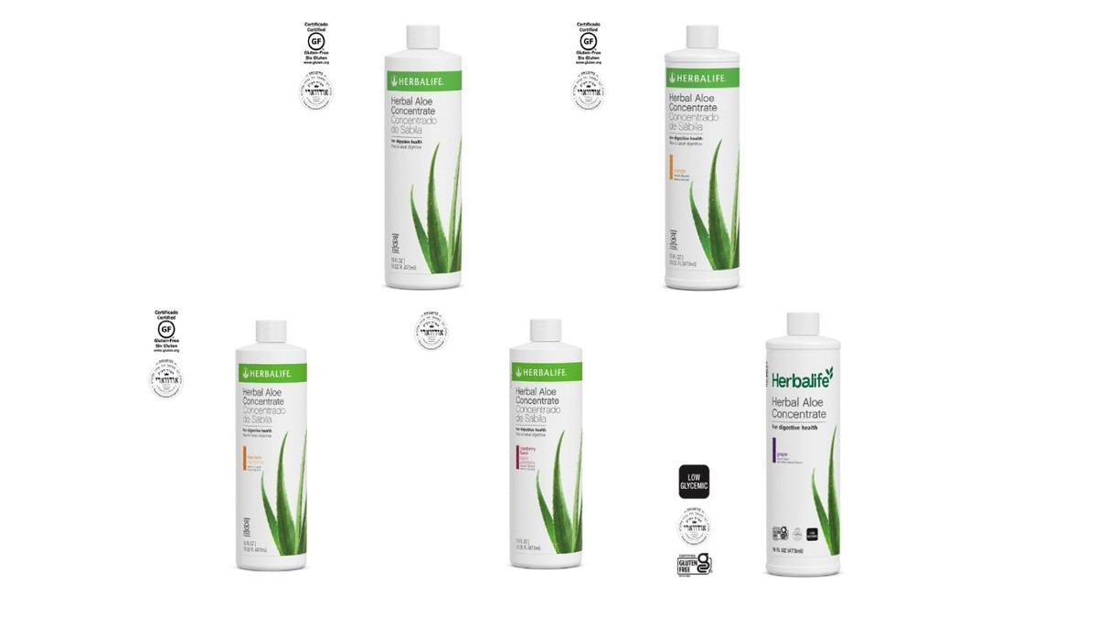 Herbalife - Herbal Aloe Concentrate Original, Mango, Cranberry