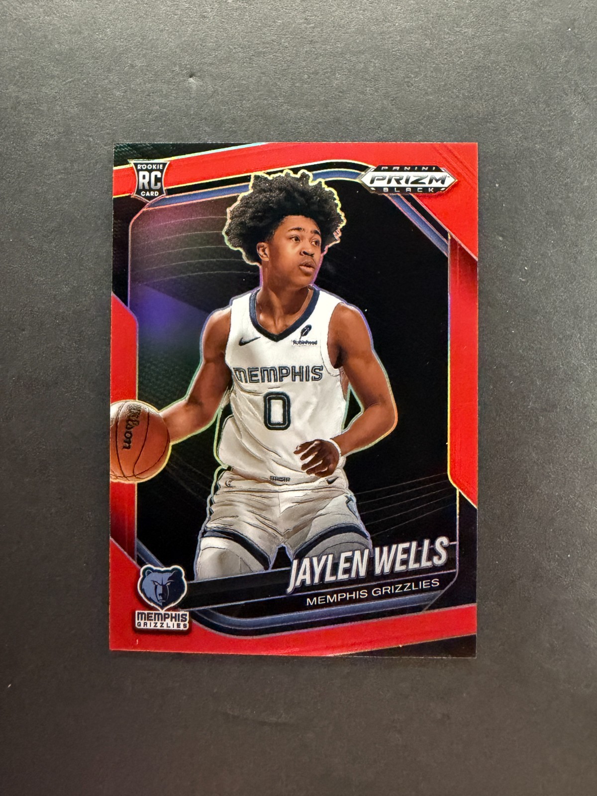 Jaylen Wells 2024-25 Panini Prizm Black Rookie Red /299 #34 275/299