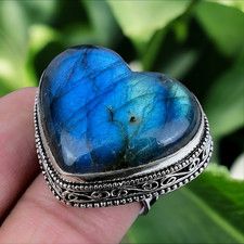 Labradorite Gemstone Ring Handmade 925 Sterling Silver Ring Engagement Ring