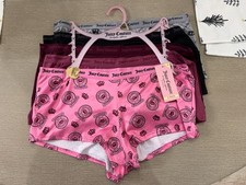 Womens 5 Pair Pack Juicy Couture Cheeky Panties Size XL