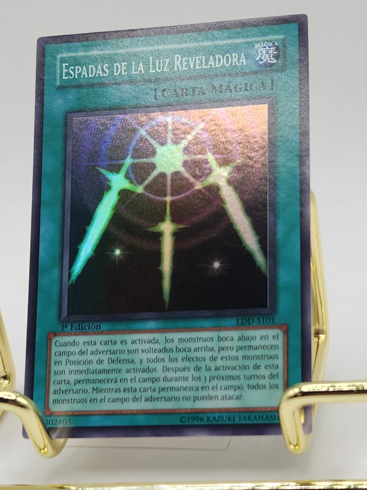 Yugioh Swords Of Revealing Light LOB-S101 1st Edition Super Rare Spanish Very LP - Image 2 of 4