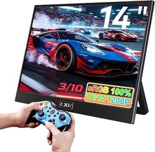 LXU S2 14 Inch Portable Monitor 1920x1200 IPS 60Hz USB-C Mini-HDMI Black